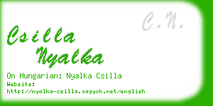csilla nyalka business card